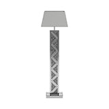 Geometric Base Floor Lamp Silver