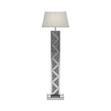 Geometric Base Floor Lamp Silver