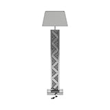 Geometric Base Floor Lamp Silver