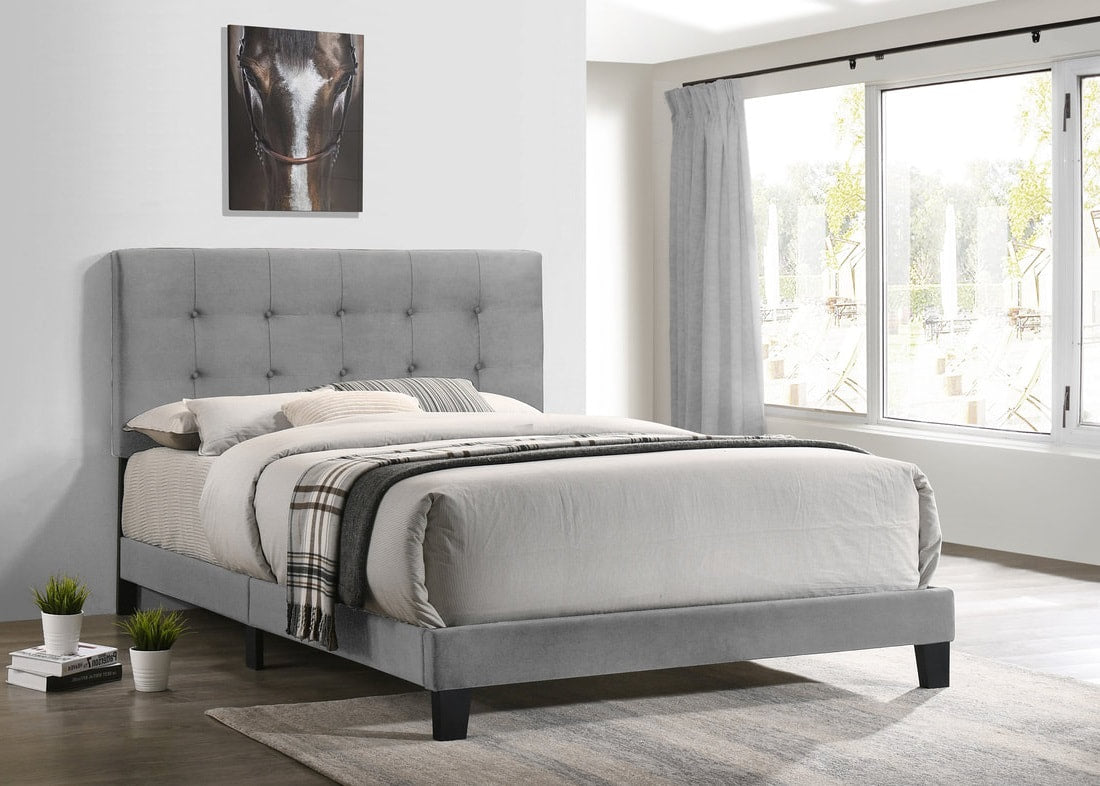 930Grey Platform Bed -Twin/Full/Queen/King