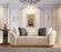 Aster Ivory Velvet Sofa & Loveseat