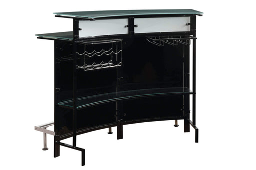 Two-Shelf_Contemporary_Chrome_And_Black_Bar_Unit_2