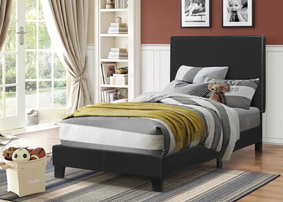 Mauve_Upholstered_Platform_Black_Twin_Bed_1