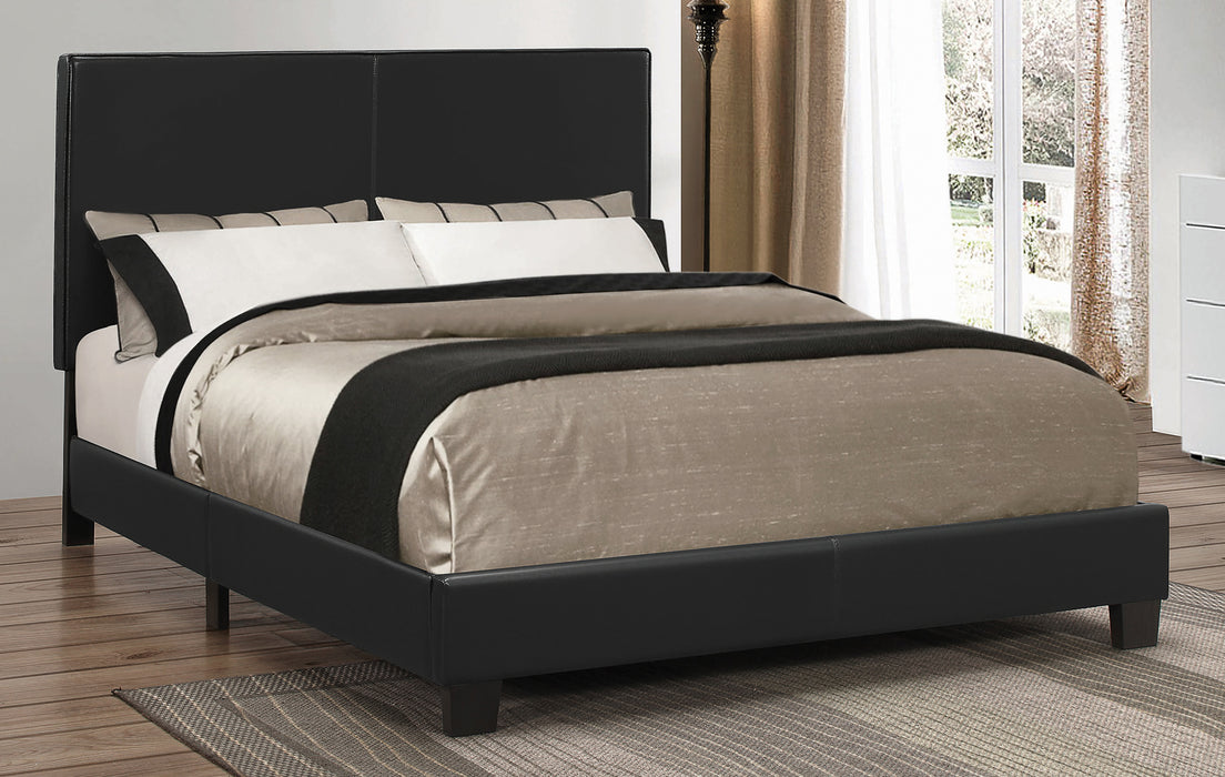 Mauve_Upholstered_Platform_Black_Twin_Bed_2