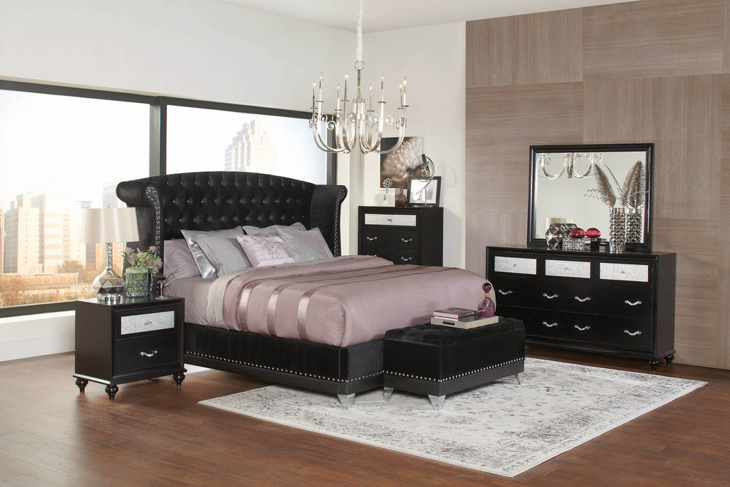 Barzini_Black_Upholstered_King_Bed_1