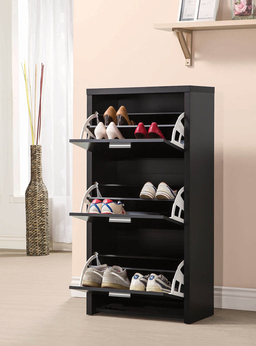 Transitional_Black_Shoe_Rack_2