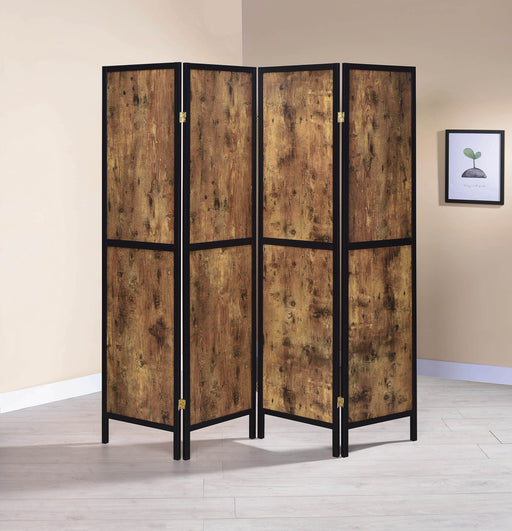 Industrial_Antique_Nutmeg_Four-Panel_Screen_Room_Divider_1