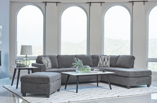 Mccord 2-piece Cushion Back Sectional Dark Grey