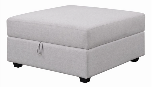 Cambria Square Storage Ottoman Grey