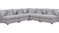 Cambria Upholstered Modular Sectional Gray