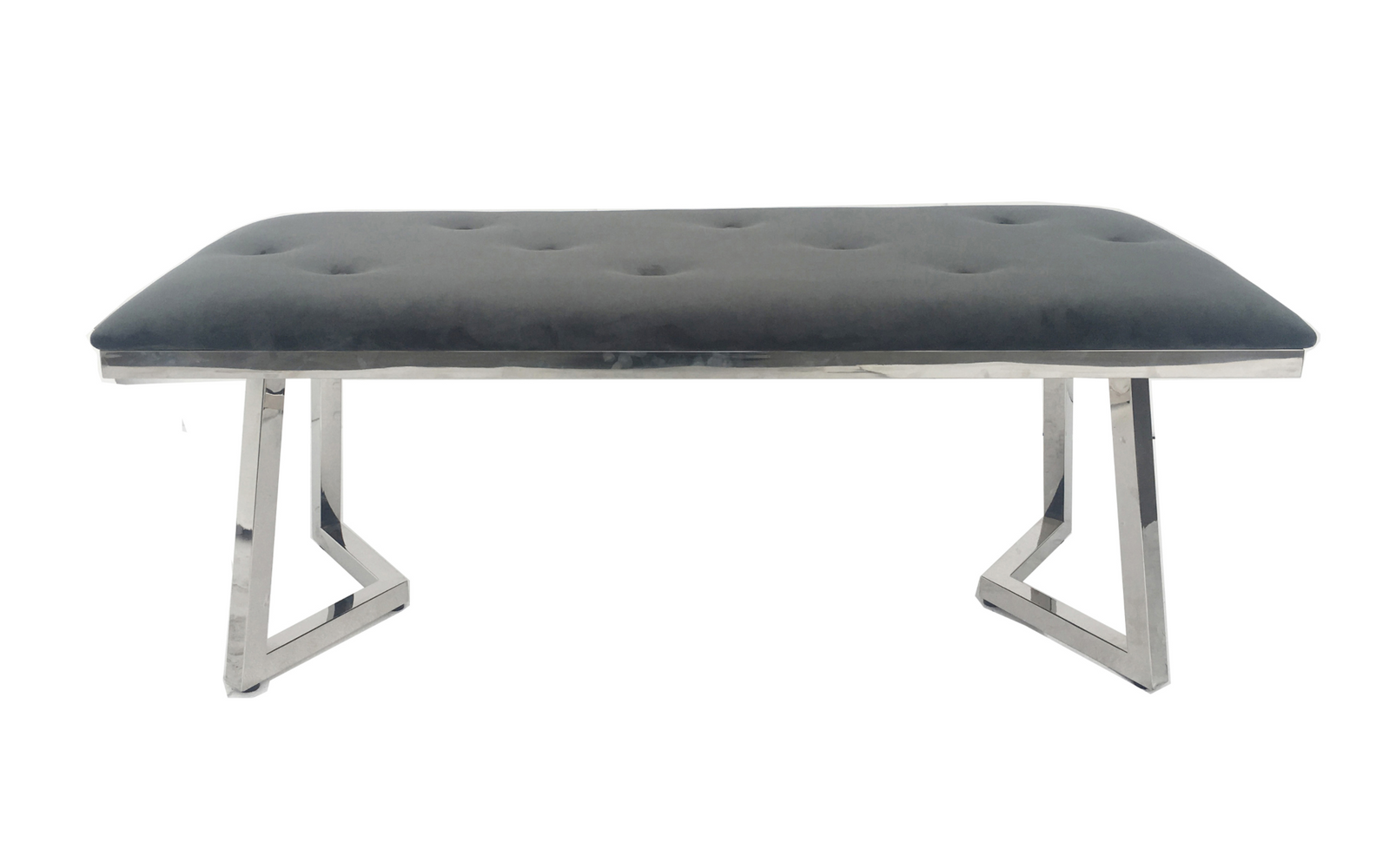 Beaufort Upholstered Tufted Bench Dark Grey