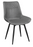 Swivel Upholstered Side Chair Grey