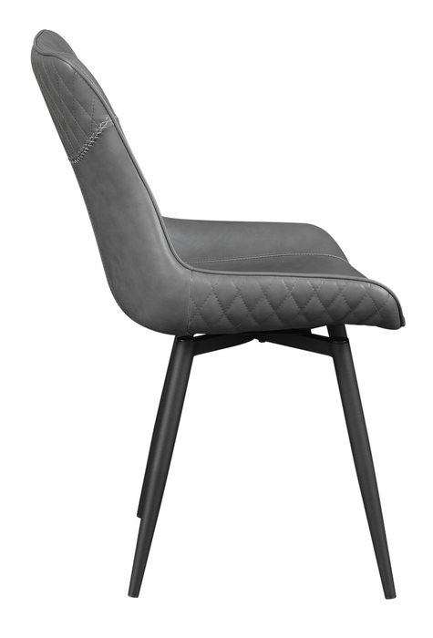 Swivel Upholstered Side Chair Grey