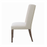 Tufted Side Chair Dark Brown And Beige