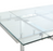 Wexford Glass Top Dining Table With Extension Leaves Chrome