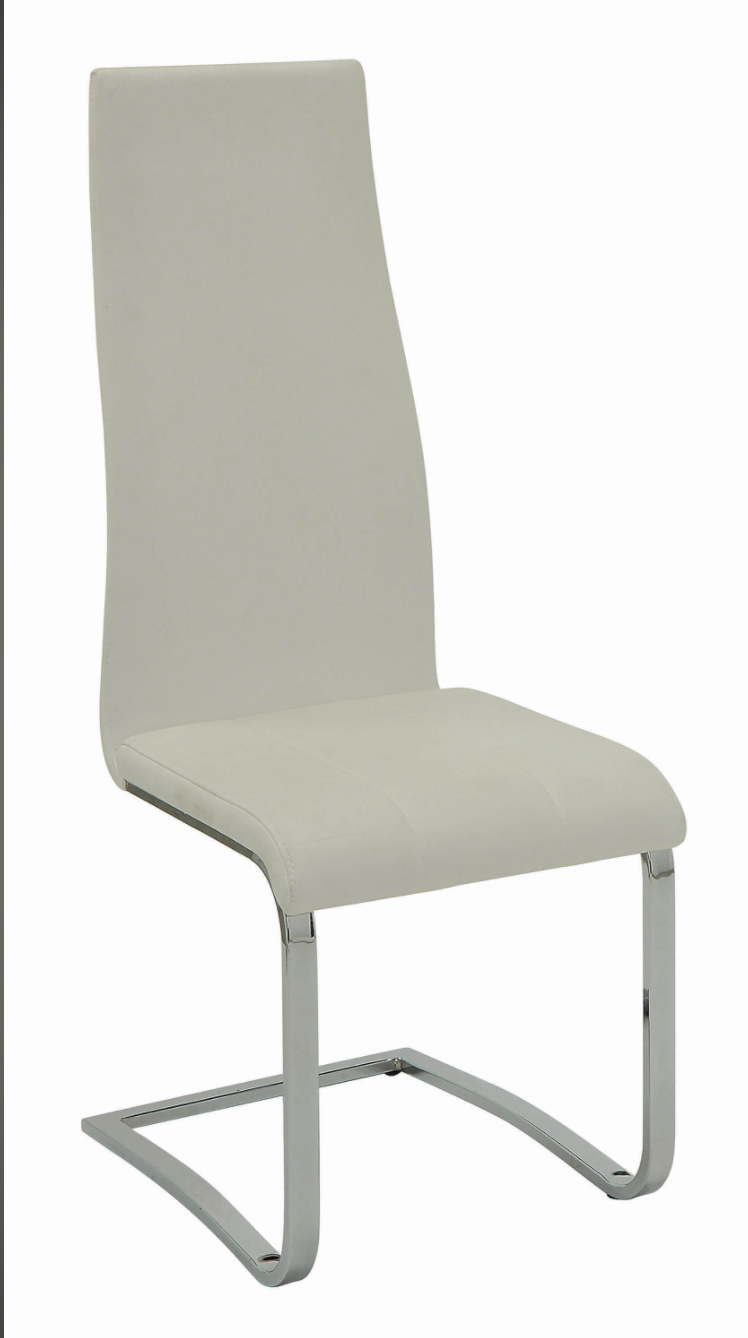 Anges High Back Dining Chair  Chrome