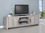 2-Door TV Console Grey Driftwood