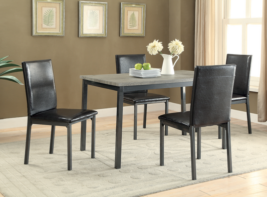 Garza Rectangular Dining Table Black