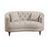 Avonlea Sloped Arm Upholstered Loveseat Trim Grey