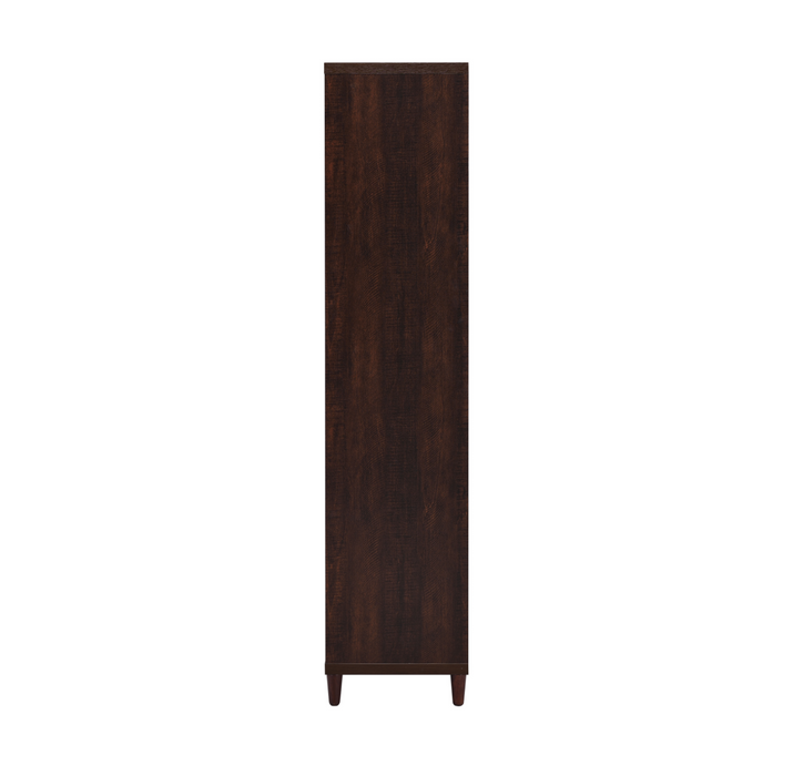 2-Door Tall Accent Cabinet Rustic Tobacco