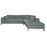 Persia 2-Piece Modular Sectional Grey