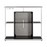 2-Tier Bar Unit Glossy Black And White