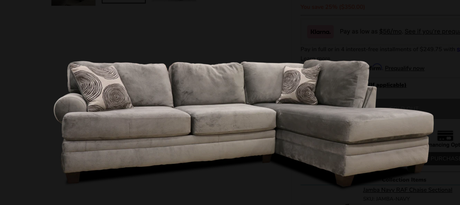 Jamba Mercury RAF Chaise Sectional