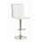 Upholstered Adjustable Bar Stools White And Chrome