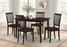 Gomez 5-piece Rectangular Dining Table Set Cappuccino