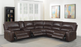 Brunson 3-piece Upholstered Motion Sectional Brown