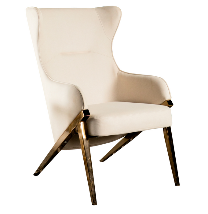 Upholstered Accent Chair Slate And Bronze