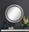 Round Wall Mirror With LED Lighting Silver