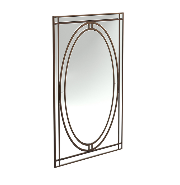 Beveled Edge Wall Mirror Silver