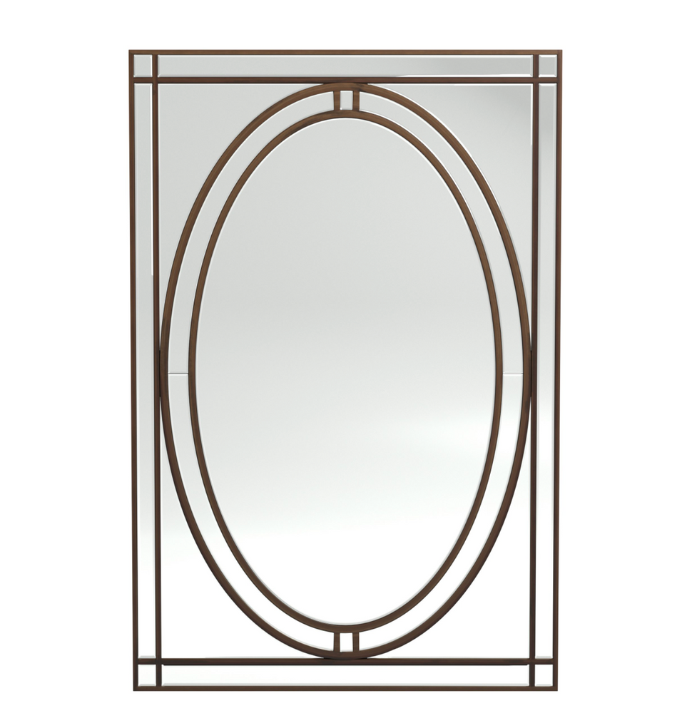 Beveled Edge Wall Mirror Silver