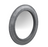 Beveled Round Mirror Grey