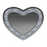 Heart Shape Wall Mirror Silver