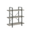 3-Shelf Bookcase Grey Driftwood And Gunmetal SKU: 805815