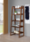 5-Shelf Ladder Bookcase Cappuccino