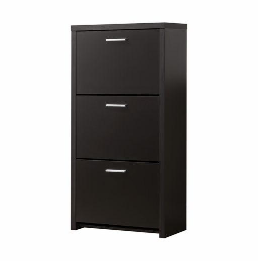 3-Drawer Shoe Cabinet Black