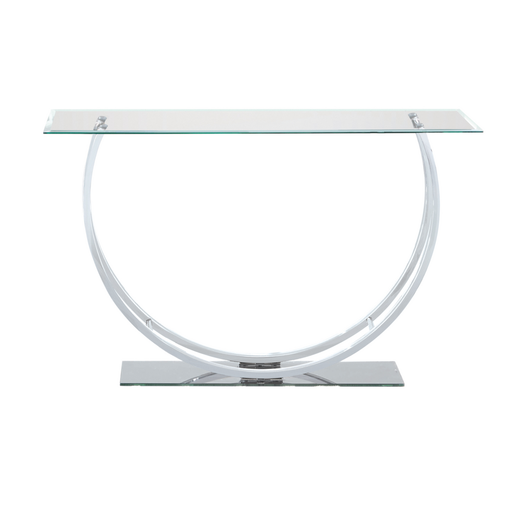 U-Shaped Sofa Table Chrome