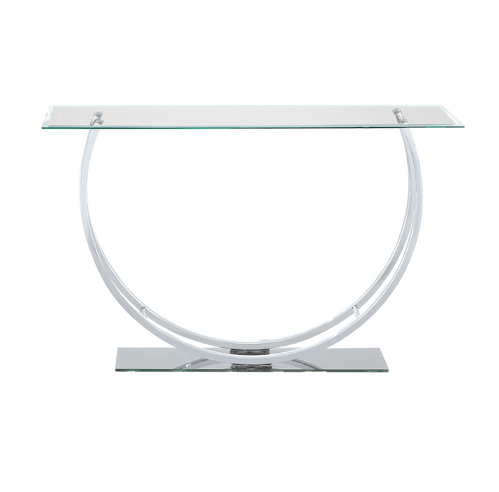 U-Shaped Sofa Table Chrome