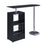 1-Drawer Bar Table Glossy Black