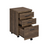 Luetta 3-Drawer Mobile Storage Cabinet With Casters Aged Walnut