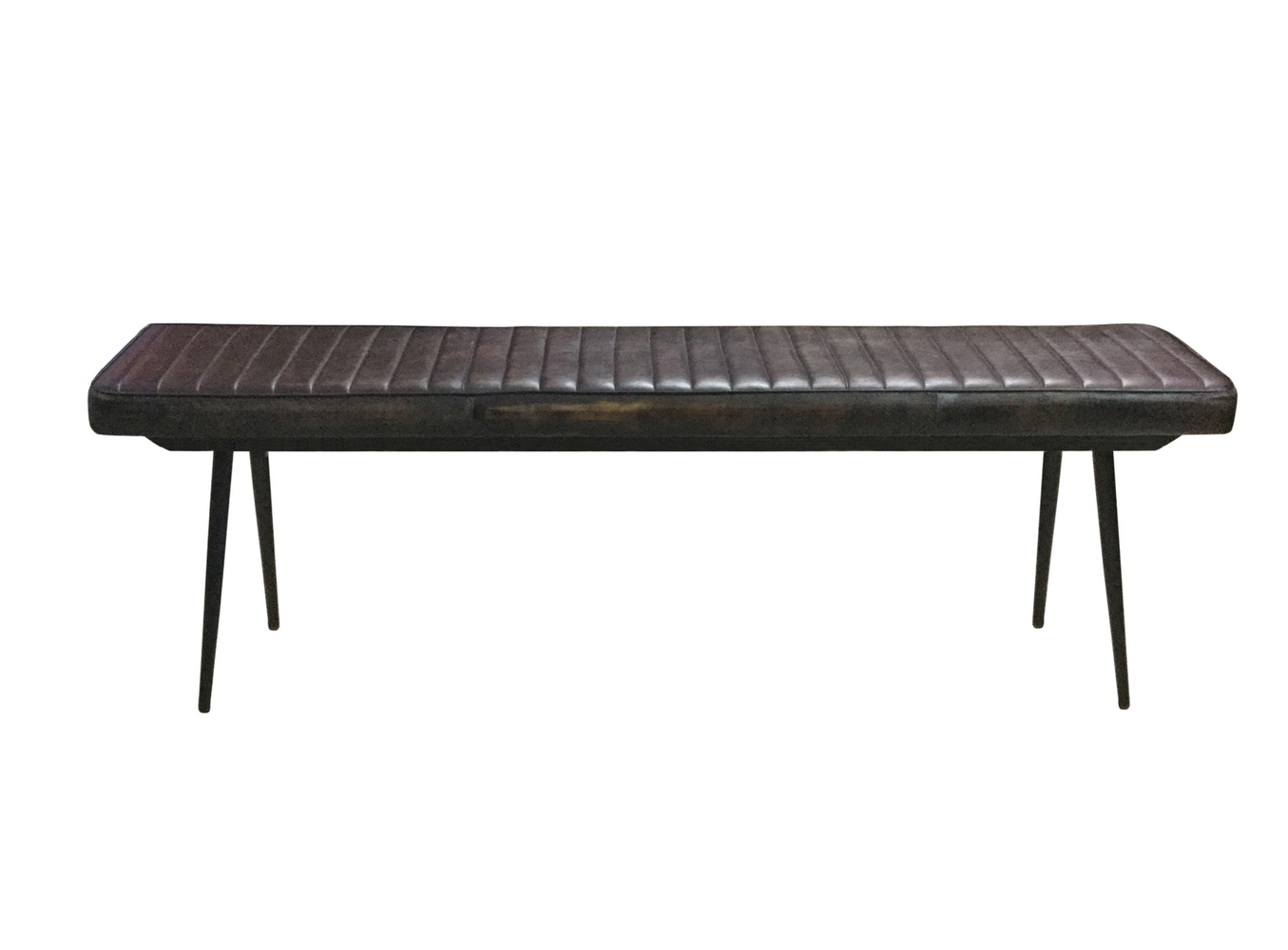 Partridge Cushion Bench Espresso And Black