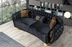 Victoria Black Velvet Sofa & Loveseat