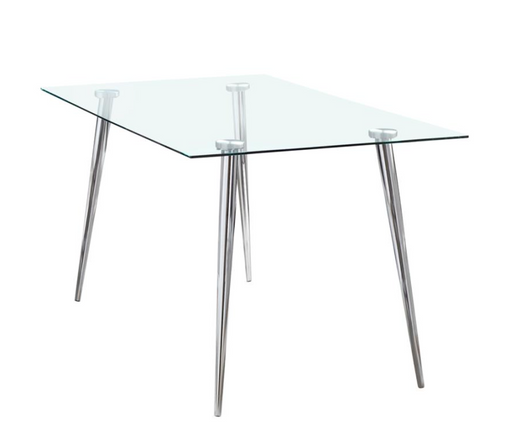 Gilman Rectangle Glass Top Dining Table Price