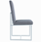 Mackinnon Upholstered Side Chair Grey And Chrome