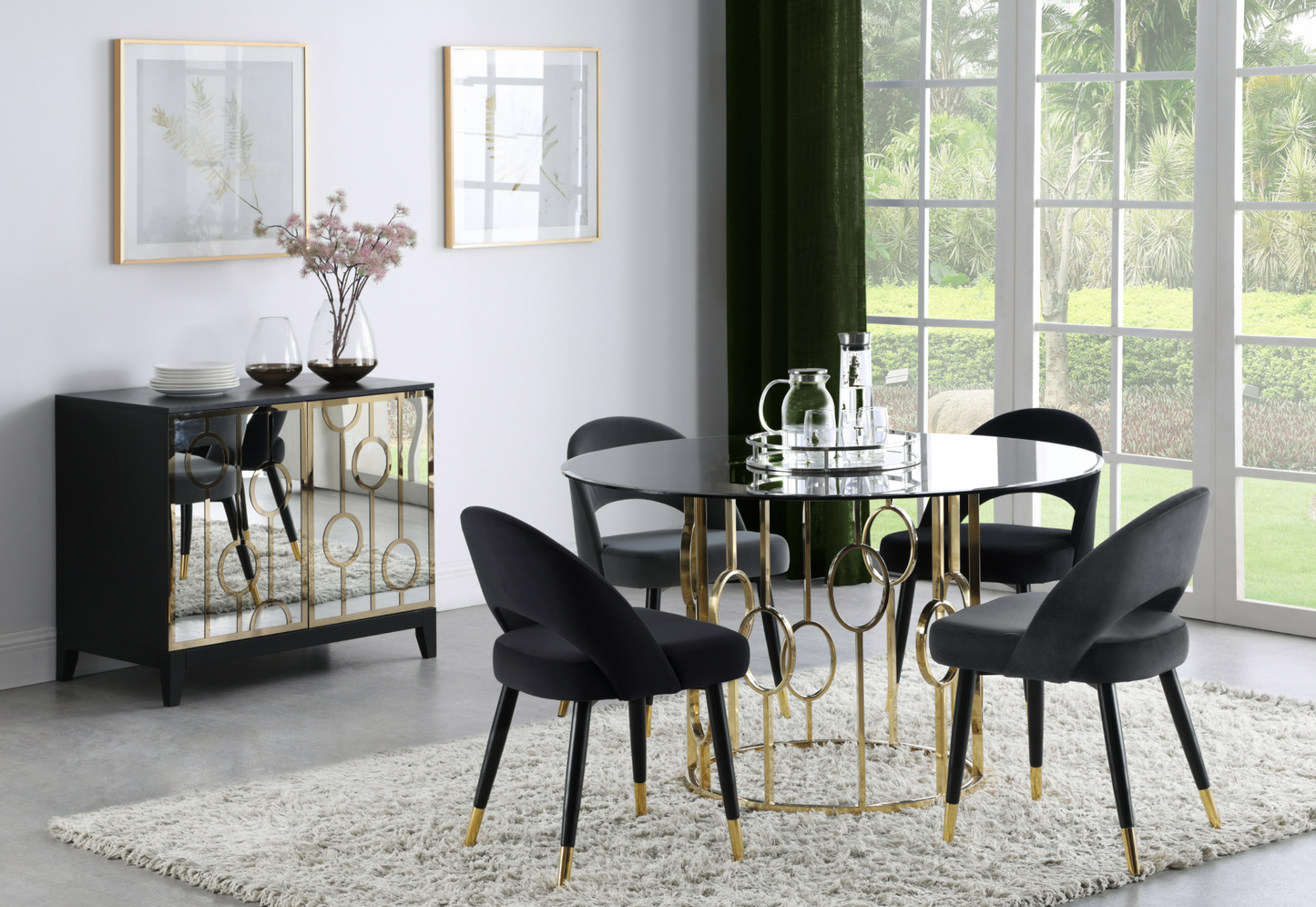 Lindsey Arched Back Upholstered Side Chair