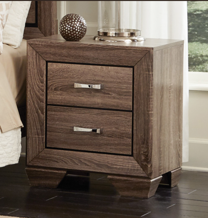 Kauffman 2-Drawer Nightstand Washed Taupe