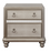 Bling Game 2-Drawer Nightstand Metallic Platinum